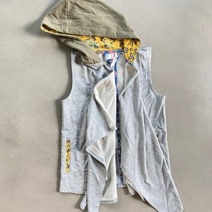 Matilda Jane Once Upon A Time Fork in the Road Vest Gray Yellow Size 10